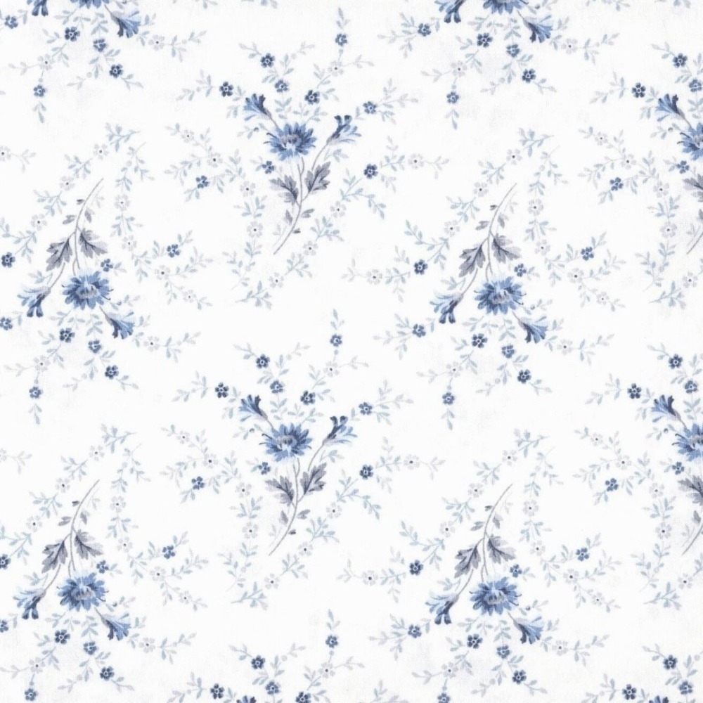 Ralph Lauren Daisy Cottage Chic Blue Floral Twin Fitted & Flat‎ Sheets